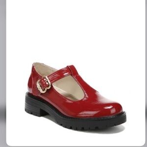 Sam Edelman Taelor Red Patent Leather Mary Jane Shoes